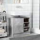 Sink Cabinet Concrete Grey Engineered Wood Medium