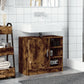 Sink Cabinet Smoked Oak Engineered Wood Medium Sink Cabinet