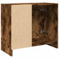 Sink Cabinet Smoked Oak Engineered Wood Medium Sink Cabinet