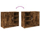Sink Cabinet Smoked Oak Engineered Wood Medium Sink Cabinet