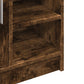Sink Cabinet Smoked Oak Engineered Wood Medium Sink Cabinet