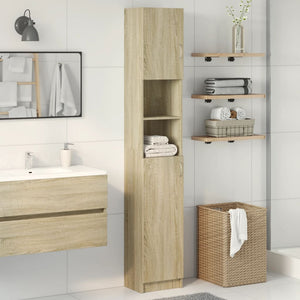 Bathroom Cabinet Sonoma oak Engineered wood Medium