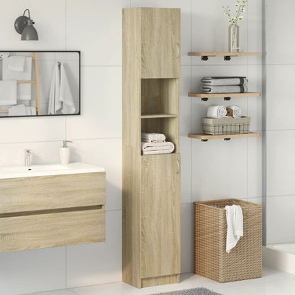 Bathroom Cabinet Sonoma oak Engineered wood Medium