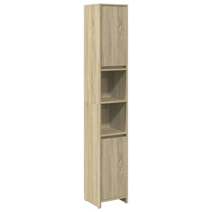 Bathroom Cabinet Sonoma Oak Engineered Wood Standard
