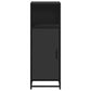 Bathroom Cabinet Black Engineered wood, metal Slim