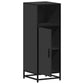 Bathroom Cabinet Black Engineered wood, metal Slim