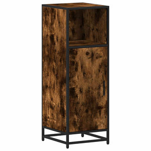 Bathroom Cabinet Smoked oak Engineered wood, metal Narrow