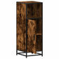 Bathroom Cabinet Smoked oak Engineered wood, metal Narrow