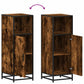 Bathroom Cabinet Smoked oak Engineered wood, metal Narrow