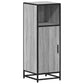 Bathroom Cabinet Grey Sonoma Engineered wood, Metal Narrow