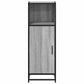 Bathroom Cabinet Grey Sonoma Engineered wood, Metal Narrow