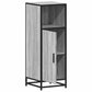 Bathroom Cabinet Grey Sonoma Engineered wood, Metal Narrow