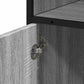 Bathroom Cabinet Grey Sonoma Engineered wood, Metal Narrow