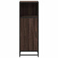 Bathroom Cabinet Brown Oak Engineered wood, metal Narrow