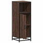 Bathroom Cabinet Brown Oak Engineered wood, metal Narrow