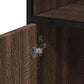 Bathroom Cabinet Brown Oak Engineered wood, metal Narrow