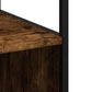 Bathroom Cabinet Smoked Oak Engineered Wood Tall Storage