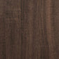 Bathroom Cabinet Brown Oak Engineered Wood, Metal