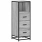 Bathroom Cabinet Grey sonoma Engineered wood, metal Narrow