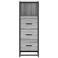 Bathroom Cabinet Grey sonoma Engineered wood, metal Narrow