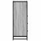 Bathroom Cabinet Grey sonoma Engineered wood, metal Narrow