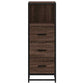 Bathroom Cabinet Brown Oak Engineered Wood Bathroom Cabinet