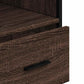 Bathroom Cabinet Brown Oak Engineered Wood Bathroom Cabinet