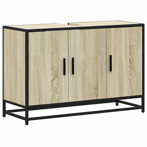 Bathroom Sink Cabinet Sonoma oak Engineered wood, metal Large