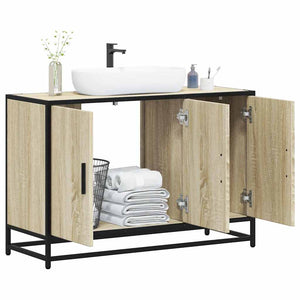 Bathroom Sink Cabinet Sonoma oak Engineered wood, metal Large