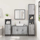 Bathroom Sink Cabinet Grey sonoma Engineered wood, metal Medium