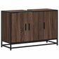 Bathroom Sink Cabinet Brown oak Engineered wood, metal