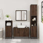 Bathroom Sink Cabinet Brown oak Engineered wood, metal