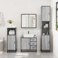 Bathroom Sink Cabinet Grey Sonoma Engineered wood, metal 25.6 in