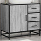 Bathroom Sink Cabinet Grey Sonoma Engineered wood, metal 25.6 in