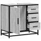 Bathroom Sink Cabinet Grey Sonoma Engineered wood, metal 25.6 in