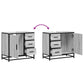 Bathroom Sink Cabinet Grey Sonoma Engineered wood, metal 25.6 in