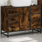 Bathroom Sink Cabinet Smoked Oak Engineered wood, Metal
