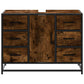 Bathroom Sink Cabinet Smoked Oak Engineered wood, Metal