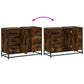Bathroom Sink Cabinet Smoked Oak Engineered wood, Metal
