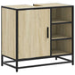 Bathroom Sink Cabinet Sonoma Oak Engineered Wood, Metal Medium