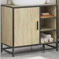 Bathroom Sink Cabinet Sonoma Oak Engineered Wood, Metal Medium