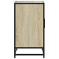 Bathroom Sink Cabinet Sonoma Oak Engineered Wood, Metal Medium