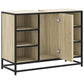Bathroom Sink Cabinet Sonoma Oak Engineered Wood, Metal Medium