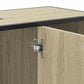 Bathroom Sink Cabinet Sonoma Oak Engineered Wood, Metal Medium