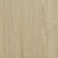 Bathroom Sink Cabinet Sonoma Oak Engineered Wood, Metal Medium