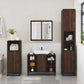 Bathroom Sink Cabinet Brown Oak Engineered wood, metal