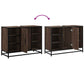 Bathroom Sink Cabinet Brown Oak Engineered wood, metal