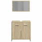 Bathroom Furniture Set Sonoma Oak Engineered Wood Medium