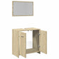 Bathroom Furniture Set Sonoma Oak Engineered Wood Medium