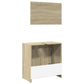 Bathroom Furniture Set Sonoma Oak Engineered Wood Medium